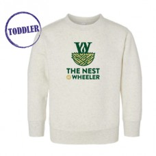 Rabbit Skins Toddler Fleece Crewneck Sweatshirt (Natural Heather)